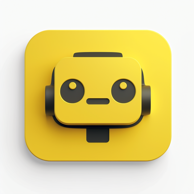 icone_representant_un_chatbot_theme_jaune_et_gris